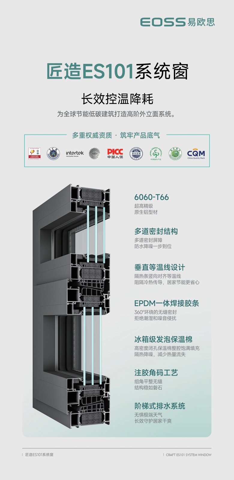 匠造ES101系统窗官方介绍：长效控温降噪，多方权威认证